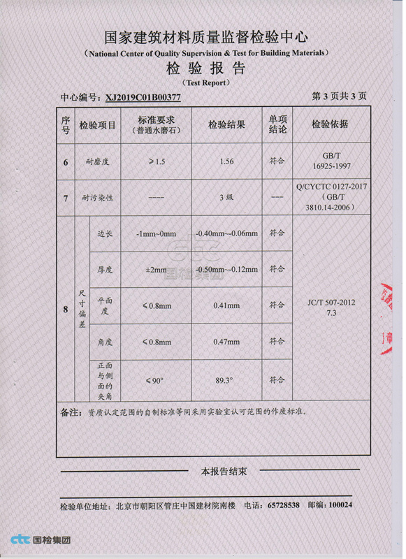 形式檢測報告